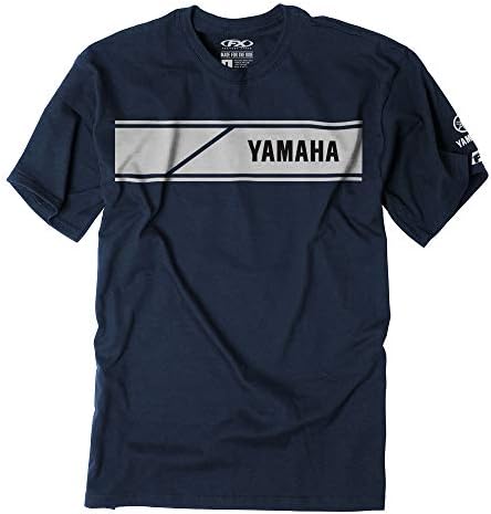 Amazon.com: Factory Effex Yamaha Racing Stripes T-Shirt (Black - L